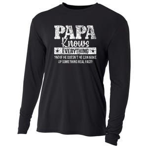 Papa Knows Everything Design Cooling Performance Long Sleeve Crew