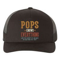 Pops Knows Everything Humorous FatherS Day Pops Yupoong Adult 5-Panel Trucker Hat