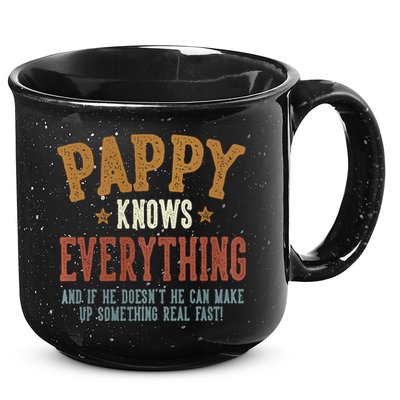 Pappy Knows Everything Humorous FatherS Day Pappy 15oz Campfire Ceramic Mug