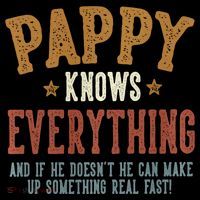 Pappy Knows Everything Humorous FatherS Day Pappy Magnet