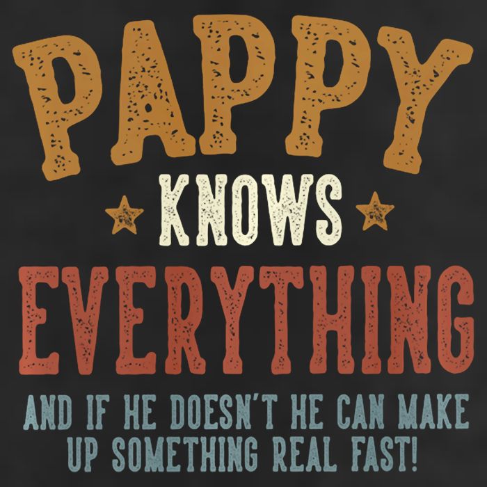 Pappy Knows Everything Humorous FatherS Day Pappy Golf Towel