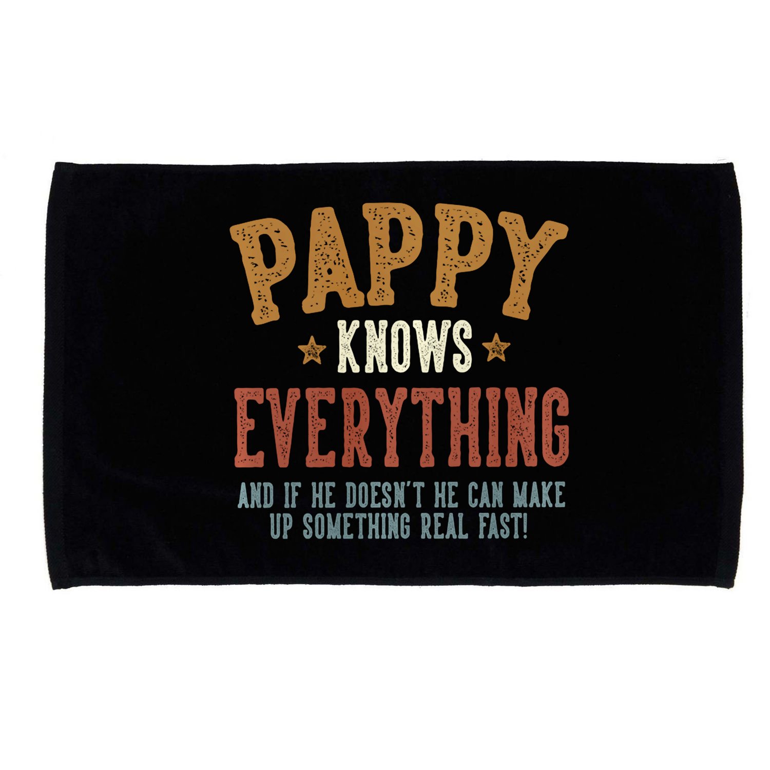 Pappy Knows Everything Humorous FatherS Day Pappy Microfiber Hand Towel