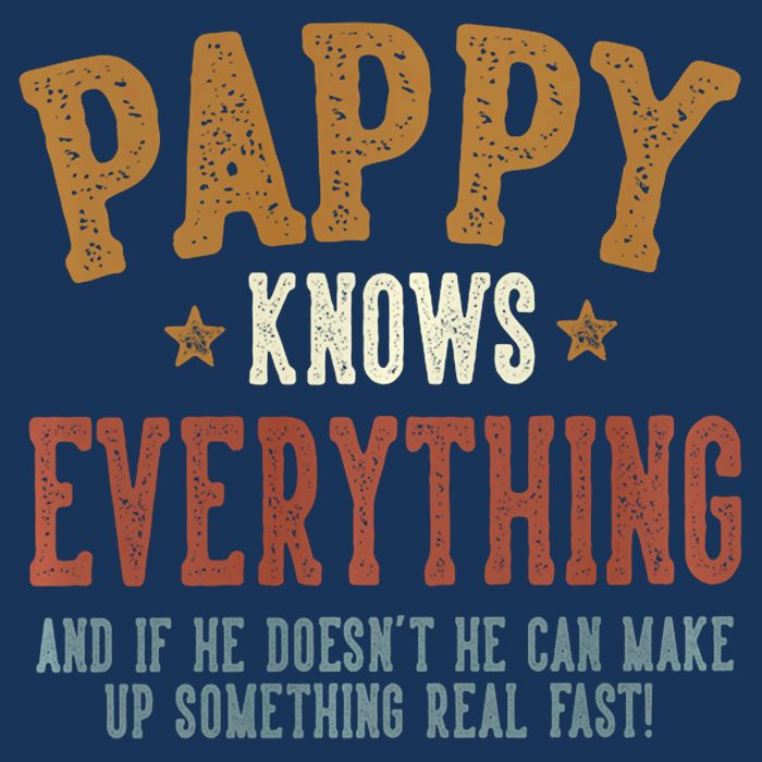 Pappy Knows Everything Humorous FatherS Day Pappy Infant Baby Jersey Bodysuit