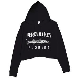 Perdido Key Fl Great Barracuda Crop Fleece Hoodie