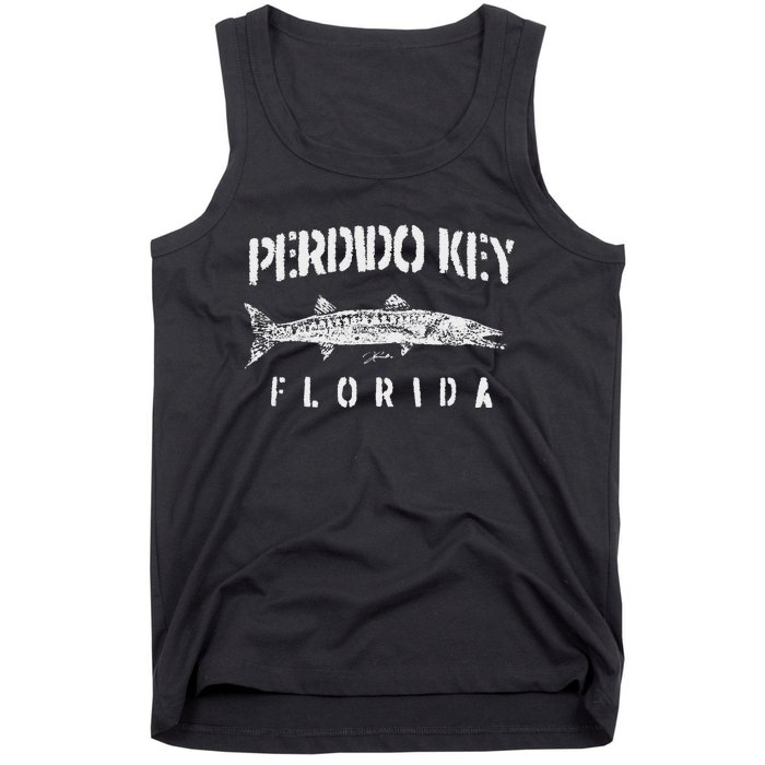 Perdido Key Fl Great Barracuda Tank Top