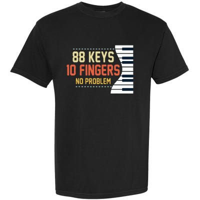 Piano Keys Funny Musician Music 88 Keys Gift Garment-Dyed Heavyweight T-Shirt