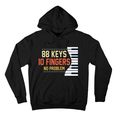 Piano Keys Funny Musician Music 88 Keys Gift Hoodie