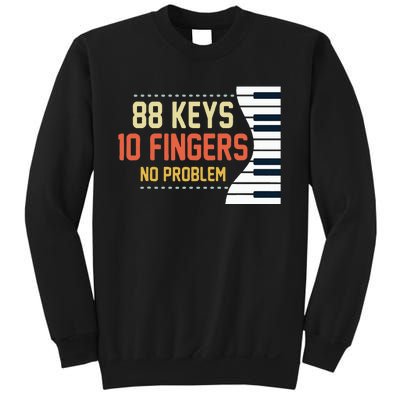 Piano Keys Funny Musician Music 88 Keys Gift Sweatshirt