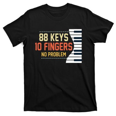 Piano Keys Funny Musician Music 88 Keys Gift T-Shirt