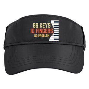 Piano Keys Funny Musician Music 88 Keys Gift Adult Drive Performance Visor