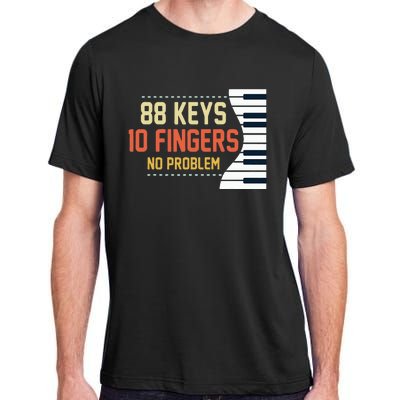 Piano Keys Funny Musician Music 88 Keys Gift Adult ChromaSoft Performance T-Shirt