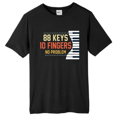 Piano Keys Funny Musician Music 88 Keys Gift Tall Fusion ChromaSoft Performance T-Shirt