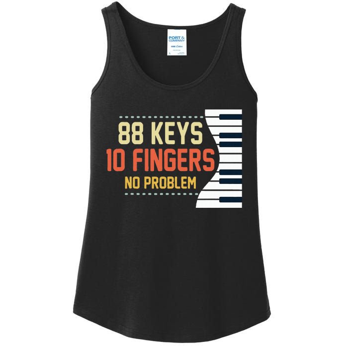 Piano Keys Funny Musician Music 88 Keys Gift Ladies Essential Tank