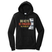 Piano Keys Funny Musician Music 88 Keys Gift Women's Pullover Hoodie