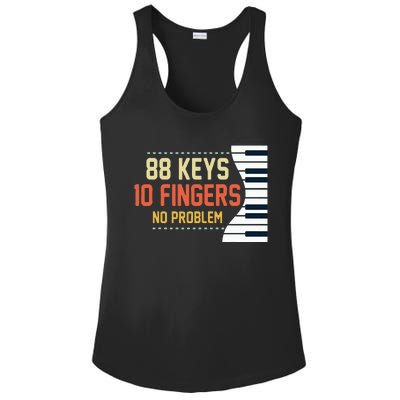 Piano Keys Funny Musician Music 88 Keys Gift Ladies PosiCharge Competitor Racerback Tank