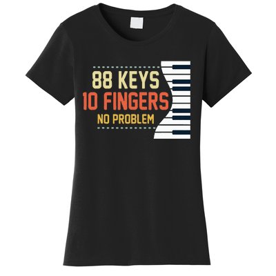 Piano Keys Funny Musician Music 88 Keys Gift Women's T-Shirt