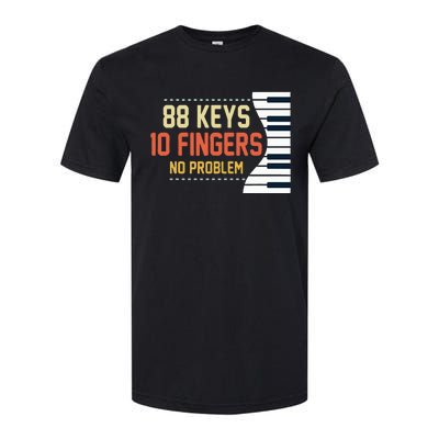 Piano Keys Funny Musician Music 88 Keys Gift Softstyle CVC T-Shirt