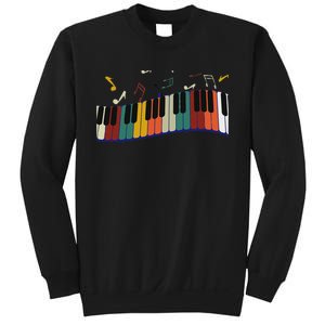 Piano Keyboard For Piano Player Keyboardist Sweatshirt