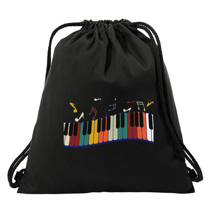 Piano Keyboard For Piano Player Keyboardist Drawstring Bag