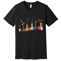 Piano Keyboard For Piano Player Keyboardist Premium T-Shirt