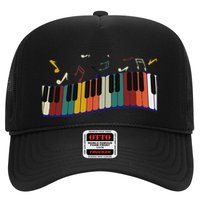 Piano Keyboard For Piano Player Keyboardist Trucker Hat