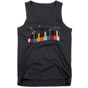 Piano Keyboard For Piano Player Keyboardist Tank Top