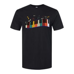 Piano Keyboard For Piano Player Keyboardist Softstyle CVC T-Shirt