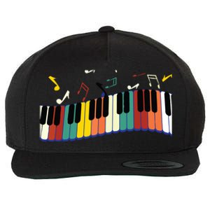 Piano Keyboard For Piano Player Keyboardist Wool Snapback Cap