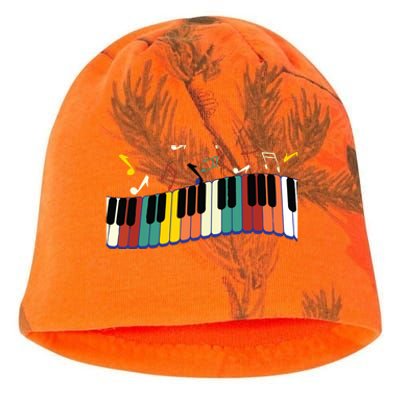 Piano Keyboard For Piano Player Keyboardist Kati - Camo Knit Beanie