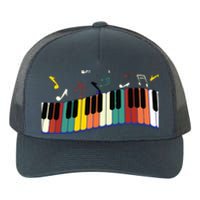 Piano Keyboard For Piano Player Keyboardist Yupoong Adult 5-Panel Trucker Hat