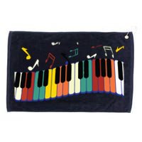 Piano Keyboard For Piano Player Keyboardist Grommeted Golf Towel