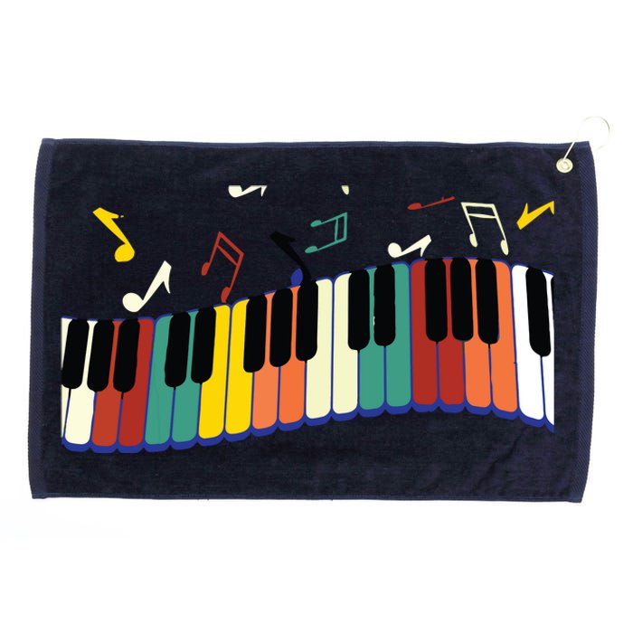 Piano Keyboard For Piano Player Keyboardist Grommeted Golf Towel