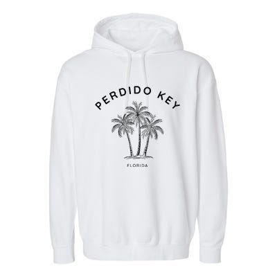 Perdido Key Fl Vintage Florida Holiday Souvenir Garment-Dyed Fleece Hoodie