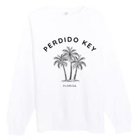 Perdido Key Fl Vintage Florida Holiday Souvenir Premium Crewneck Sweatshirt