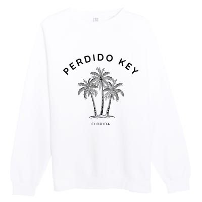 Perdido Key Fl Vintage Florida Holiday Souvenir Premium Crewneck Sweatshirt