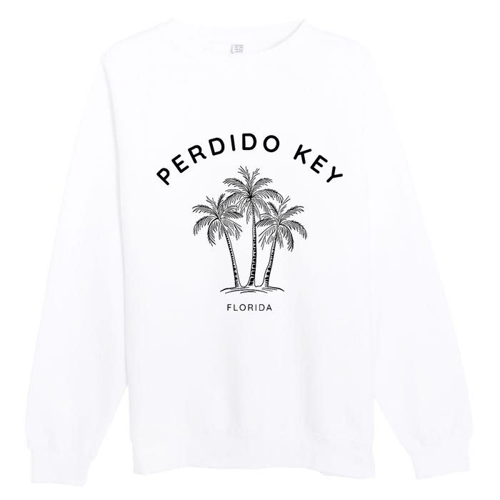 Perdido Key Fl Vintage Florida Holiday Souvenir Premium Crewneck Sweatshirt