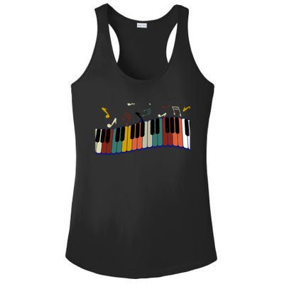 Piano Keyboard For Piano Player Keyboardist Gift Ladies PosiCharge Competitor Racerback Tank