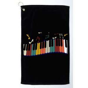 Piano Keyboard For Piano Player Keyboardist Gift Platinum Collection Golf Towel