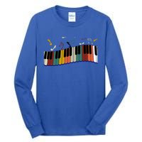 Piano Keyboard For Piano Player Keyboardist Gift Tall Long Sleeve T-Shirt