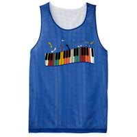 Piano Keyboard For Piano Player Keyboardist Gift Mesh Reversible Basketball Jersey Tank