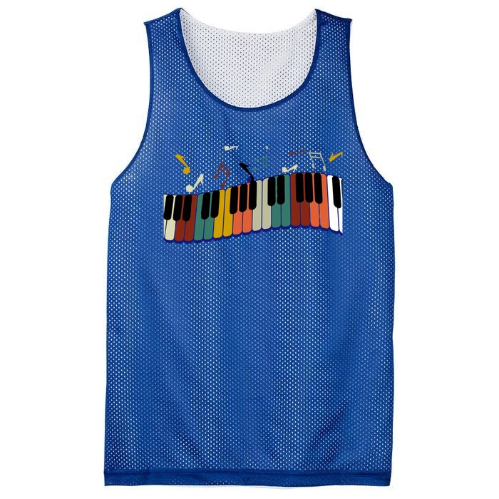 Piano Keyboard For Piano Player Keyboardist Gift Mesh Reversible Basketball Jersey Tank