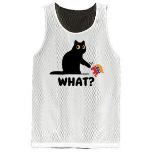 President Kamala Harris 2024 Victory Funny Antitrump Cat Mesh Reversible Basketball Jersey Tank