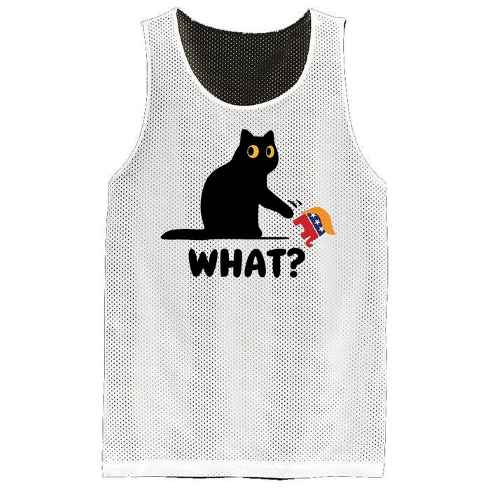 President Kamala Harris 2024 Victory Funny Antitrump Cat Mesh Reversible Basketball Jersey Tank