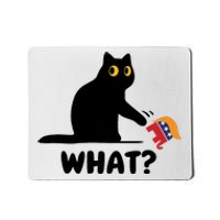 President Kamala Harris 2024 Victory Funny Antitrump Cat Mousepad