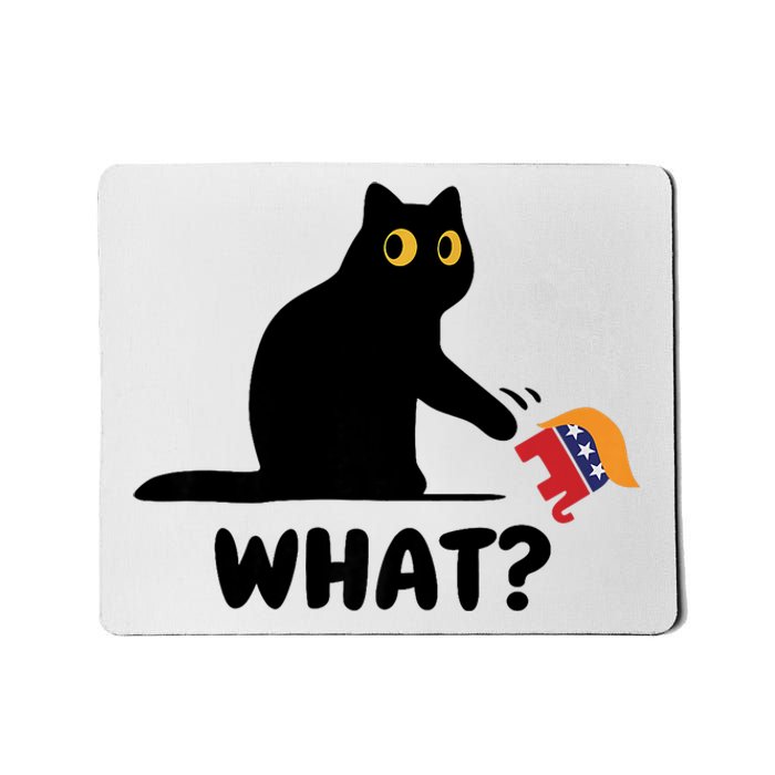 President Kamala Harris 2024 Victory Funny Antitrump Cat Mousepad