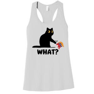 President Kamala Harris 2024 Victory Funny Antitrump Cat Women's Racerback Tank