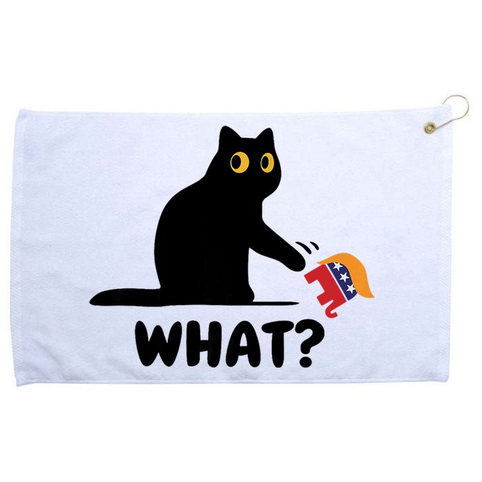 President Kamala Harris 2024 Victory Funny Antitrump Cat Grommeted Golf Towel