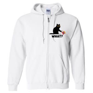 President Kamala Harris 2024 Victory Funny Antitrump Cat Full Zip Hoodie