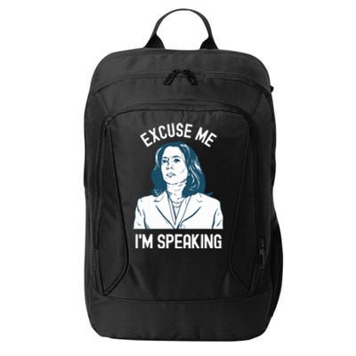 President Kamala Harris Excuse Me Im Speaking City Backpack