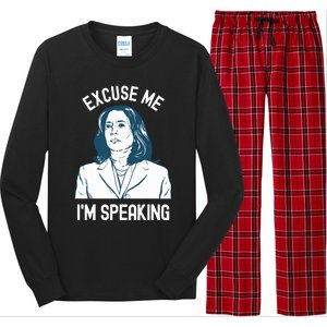 President Kamala Harris Excuse Me Im Speaking Long Sleeve Pajama Set